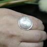 Srebrny pierścionek z naturalną perłą "Elena" slonowodna srebro