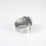 srebrne pierścień pierścionek - sosna prezent