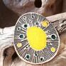 ceramiczny duży jowisz talizman amulet pierścionek artystyczny