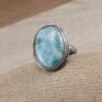 i srebro - pierścionek r. 11,5 1687 - larimar w srebrze