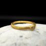 pierścionek z brylantem złoto 24k, brylant zaręczynowy