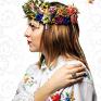 pierścionek serce ludowe - łowickie polskie kwiaty