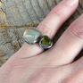 atrakcyjne oliwin pierścionek jadeit regulowany pomysł na prezent