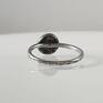 prosty kamyk - srebrny pierścionek rozm. 12 (2211 13) minimalistyczna biżuteria