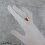 Caltha atrakcyjne pierścionek satyna - miedziany 180515 02 obrączka