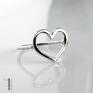 LoveStory I - srebrny pierścionek serce - prezent
