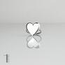 LoveStory - serce - pierścionek srebrny