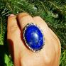 Srebrne ręcznie pierścionki z owalnymi Lapis Lazuli wykonane ze srebra 925. 💙 Waga 9.46 g Długość kamienia 2.52 cm. Antyczny