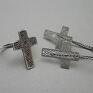 crucifix - pierścionek srebro krzyż