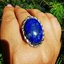 Argentum Vita antyczny pierścionek z lazul srebrny lapis lazuli