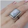 gustowne srebro piękny pierścionek wykonany ręcznie ze próby 925 srebrny