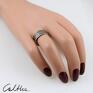 caltha Pasek - srebrny pierścionek