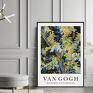 zielone abstrakcja van gogh blossoming acacia branches - plakat 40x50 cm modne plakaty