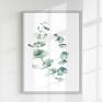 zielone plakaty zestaw plakatów botanicznych 40x50 cm (flow 03) białe zdjęcia