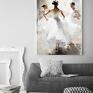 plakaty: Baletnice - format 40x50 cm - malowany plakat dziewczyny