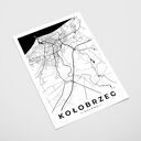 Plakat Kołobrzeg mapa Kołobrzegu - format A4 (21x29,7 cm)