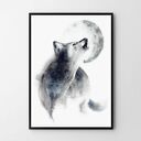 Plakat obraz wilk 50x70 cm B2