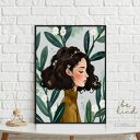 Plakat dziewczyna ilustracja kolor - format 40x50 cm