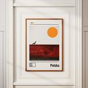Plakat „Polska” - kolaż minimalistyczny o wolności (A1 59,4x84,1 cm)
