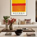 Plakat Mark Rothko Yellow Red Orange 30x40 cm - dekoracja ścienna do salonu