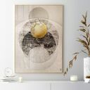 Zestaw plakatów 30x40 cm - Abstrakcja geometryczna II (105) - 2 szt. do sypialni i salonu