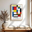 Plakat Mondrian geometria - format 61x91 cm