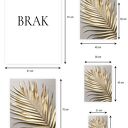Plakat - 50x70 cm złoty liść palmy (GC -21 -1063)
