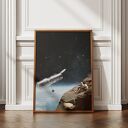Plakat Space Taxi - kolaż Fine Art A3