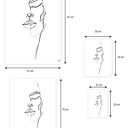 Plakat 50x70 cm - twarz kobiety GC -20-356 (line art)