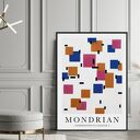 Mondrian abstrakcja - plakat 50x70 cm