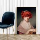 Lady Papaver - plakat 40x50 cm z makami i wizerunkiem kobiety