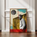 Plakat Marek Hłasko A3 29,7x42 cm - retro kolaż polska literatura