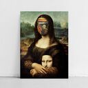 Plakat „Krzyk Mona Lisy” - format A4, Da Vinci