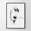 Plakat Portret Women Kobieta Tamara - format 70x100 cm B1