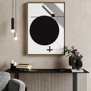 Modern czarno-biały plakat geometria - format 40x50 cm