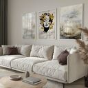 ZESTAW PLAKATÓW - Tryptyk Abstrakcja Kobieta - 50x70 cm set65