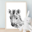 Zestaw plakatów dziecięce Safari 40x50 cm - 3 sztuki, bez ram