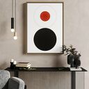 Plakat Black Red White 61x91 cm do salonu - nowoczesny akcent w czerń, biel i czerwień