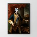 Plakat Luchadore - sztuka obraz portret, format 40x50 cm
