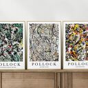 Zestaw 3 plakatów Pollock w formacie 50x70 cm