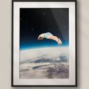 Plakat Skok w bok - Kolaż Fine Art