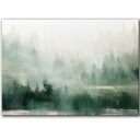 Plakat 70x50 cm - abstrakcyjny las we mgle (2 0306)
