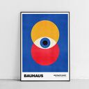 Plakat Bauhaus niebieski - format 61x91 cm
