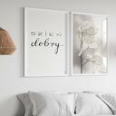 Zestaw plakatów - 40x50 cm dzień dobry (GC - 19 053) (GC - 21 763)
