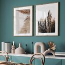 Liście palm w słońcu - zestaw plakatów 40x50 cm (2 szt.)