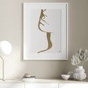 Plakat - 50x70 cm, minimalistyczna twarz kobiety (GC - 21 1062)