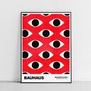 Plakat Bauhaus Oczy Pattern 61x91 cm do salonu - prezent z charakterem