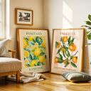 ZESTAW PLAKATÓW 2cz 40x50 cm Positano & Valencia (set214)
