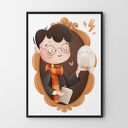Plakat Harry Potter 50x70 cm Hogwart - Hogstudio dla dzieci
