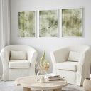 ZESTAW PLAKATÓW 50x70 cm, zieleń mid century modern abstr 17